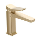 JTP HIX Basin Mixer Tap Brushed Brass Gold Single Lever