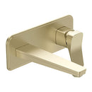 JTP HIX Wall Mounted Basin Mixer Tap Brushed Brass 33273BBR Single Lever