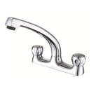 JTP Astra Deck Mounted Knob Handle Kitchen Sink Mixer Tap With Swivel Spout - Chrome