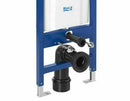 Rimless Toilet Wall Hung Roca Wc Frame 0.82 Under Window Chrome Flush Plate