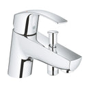 Grohe Eurosmart 2 Tap Holes Single Lever Bath Shower Mixer - Chrome 33412002