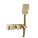 JTP HIX 2 Outlet Thermostatic Concealed Shower Valve - Brushed Brass 335868BBR