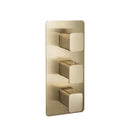 JTP HIX 3 Outlet 3 Handle Thermostatic Concealed Shower Valve - Brushed Brass 33691BBR
