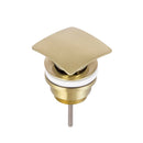 JTP HIX Universal Slotted and Unslotted Basin Waste - Brushed Brass 33709SUNBBR