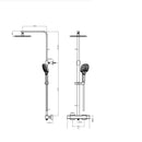JTP HIX 2 outlets Thermostatic bar valve with adjustable riser and multifunction shower handle - Brushed Brass 33819BBR