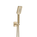 JTP HIX Square Water Outlet with Holder, Hose and Hand Shower - Brushed Brass 33SQUARE/WS/BBR