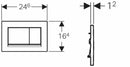 Geberit Duofix Up320 1.12m Sigma30  Cistern Wall Hung Concealed Wc Toilet Frame Set 111.383.00.3  + 115.883.JQ.1