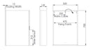 Tavistock Slide Single Door 500mm x 700mm Bathroom Mirror Cabinet with Slider Control SDC050U
