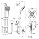 Ideal Standard TREVI CTV Thermostatic Shower Pack With Idealrain Shower Kit Chrome A5782AA