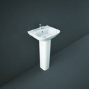 RAK Ceramics Origin 450mm Basin With Pedestal 1 Tap Hole ORI6245BAS1 + TONPED