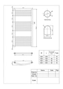 25mm Straight Towel Rail 600x1000mm Chrome 25STR610C