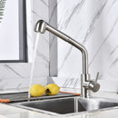 MIA BRUSHED STEEL PULL OUT SPRAY MODERN KITCHEN MIXER TAP SINGLE LEVER SWIVEL