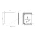 Tavistock Portal Rectangular Illuminated Mirror 600mm x 800mm LED - Touch PTM060