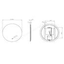 Tavistock Portal Mirror Circular Illuminated 600mm x 600mm - Touch LED PTM60C