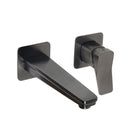 JTP HIX Wall Mounted Single Lever Basin Mixer Tap - Brushed Black 37273BBL