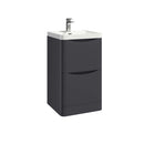 Anas Bella 496x800x447mm Floorstanding Unit Matt Grey BELLA-500FLOORCAB-MATTGREY + BELLA-500BASIN