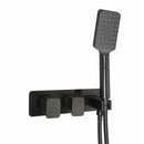JTP HIX 2 Outlet Thermostatic Concealed Shower Valve - Brushed Black 375868BBL