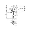 Essence Basin Mixer 1/2" M Size- Phantom Black 24176KF1