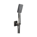 JTP HIX Square Water Outlet with Holder, Hose and Hand Shower - Brushed Black 37SQUARE/WS/BBL