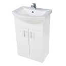 Anas Lanza 505x860x295mm Floorstanding Unit White POLAR-550-BASINUNIT + LANZA-550-BASINCER