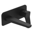 JTP HIX Wall Mounted Basin Mixer Tap Matt Black 38231MB Single lever