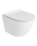 Grohe Brushed Nickel Wc Frame 1.12 Concealed Cistern Rimless Wall Hung Toilet Pan And Soft Close Seat