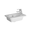 VitrA Zentrum 455mm x 290mm 1 Tap Hole Cloakroom Vanity Basin w/ Overflow Hole - White7789B003-0029