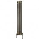 Reina Colona 3 Column Vertical Radiator - 1800x290mm - Raw Steel Lacquer 3/C186L