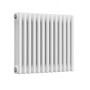 Reina Colona 3 Column Horizontal Radiator - 500mm x 605mm - White