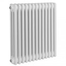 Reina Colona 3 Column Horizontal Radiator - 600mm x 605mm - White