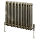Reina Colona 3 Column Horizontal Radiator - 600x785mm - Raw Steel Lacquer 3/C617L