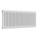 Reina Colona 3 Column Horizontal Radiator - 600mm x 1190mm - White
