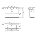 Ideal Standard i.life A Wall Hung Basin 1 Taphole 124cm White T462201