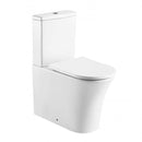 Kameo Rimless Coupled Toilet With Cistern Soft Close Seat Push Button Back To Wall