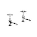 Tavistock Varsity Deck Mounted 2 Tap Hole Basin Mixers (Pair) Traditional Chrome TVA70
