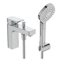 Ideal Standard Retail Edge 1 Tap Hole Single Lever Bath Shower Mixer with Shower Set - Chrome A7580AA