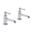 Tavistock Marston Deck Mounted 2 Tap Hole Basin Mixers (Pair) - Chrome TMS70