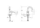 VitrA Solid S Basin Mixer with Swivel Spout Chrome A42442VUK