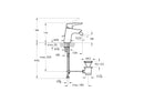 VitrA Solid S Bidet Mixer With Pop-up Waste Chrome A42443VUK