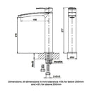 RAK Ceramics Mercury Tall Basin Mixer - Chrome RAKMER3003C