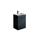 Anas Empire 590x810x445mm Floorstanding Unit With Basin Anthracite 600CAB-LILI-ANTHRACITE + THIN600BASIN