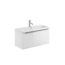 Anas Muro 800x375x355mm Wall Mounted Vanity Unit With Basin Gloss White MURO-800BASINCAB-GWTE + BASIN-815-365-CER