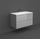 RAK Ceramics Wall Hung Vanity 100cm Urban Grey  JOYWH100UGY + JOYDI10101WH