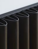Aluminium Horizontal Radiator TORONTO 575x1425mm BLACK ALRAD-1-626-BK