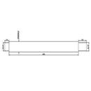 JTP Square Ceiling Mounted Shower Arm - 200mm Long - Chrome