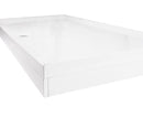 Coram Rectangular Stone Resin Shower Tray 1700x900x50mm 3 Upstand White YA1793WHI