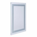 Bathroom Led Mirror 700x500 Main Powered Rectangular Illuminated