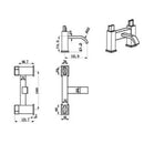 JTP Leo Deck Mounted Bath Filler Tap - Chrome