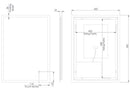 Tavistock Beta Illuminated 500mm x 700mm Mirror With Multi Touch Control Heater & Infrared Sensor BTM050