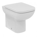 Ideal Standard i.life A Back-to-Wall WC Bowl with Horizontal Outlet and Rimless Technology White T471901 + T453101